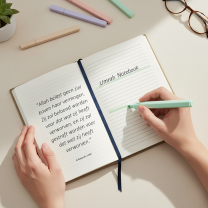 Umrah Notebook Markers